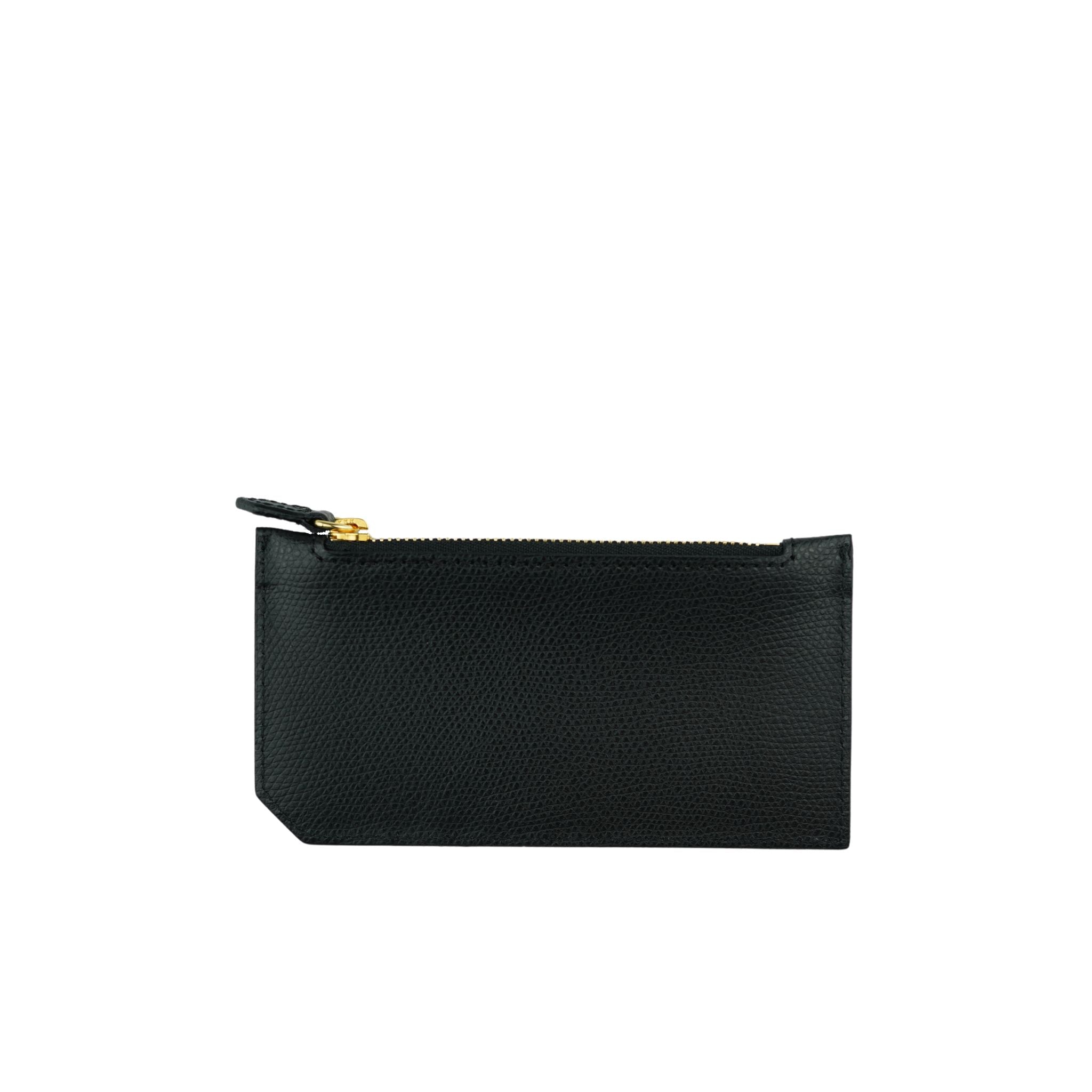 AMELI Zurich | Card holder | Black | Pebbled Leather | Back