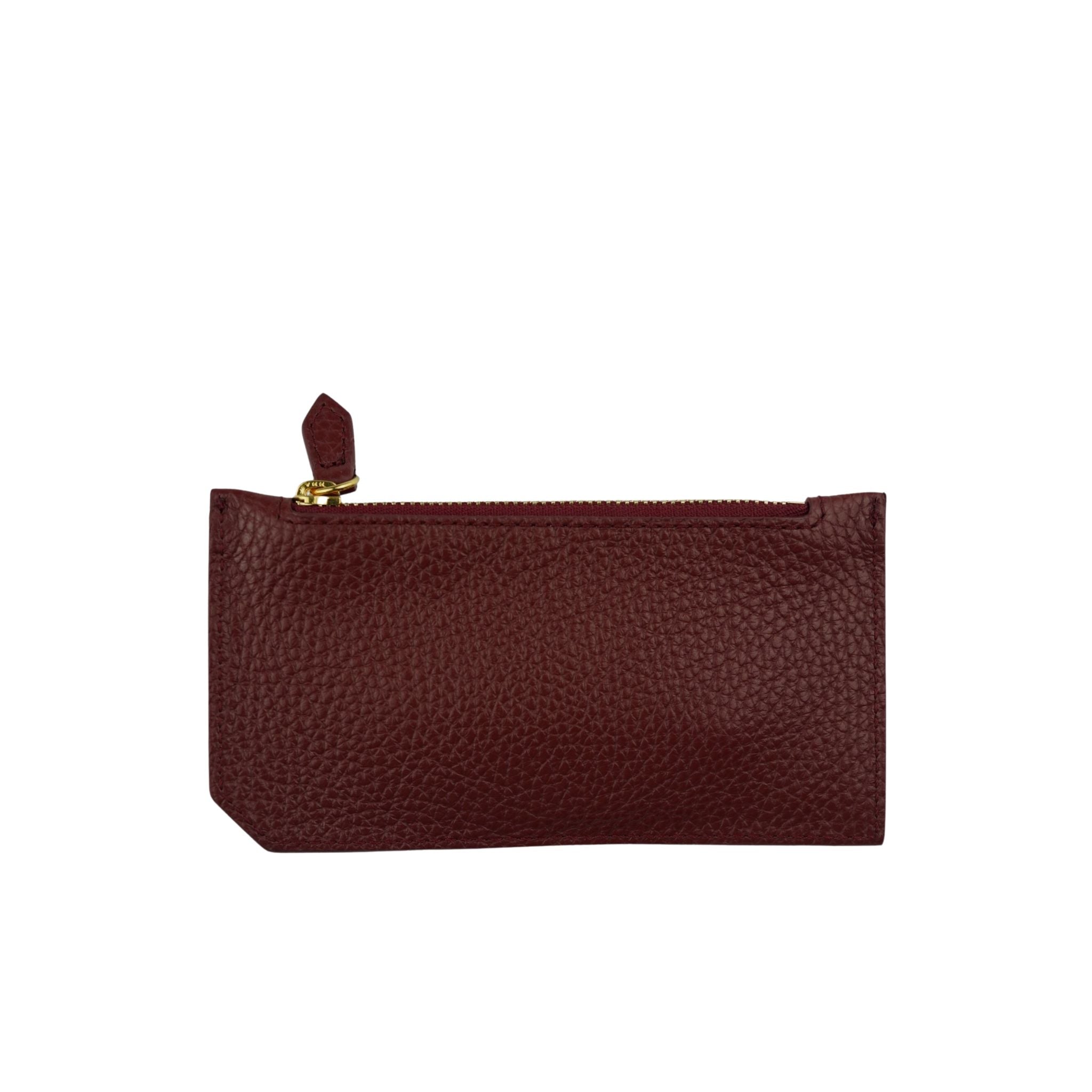 AMELI Zurich | Cardholder | Maroon Red | Soft Grain Leather | Back