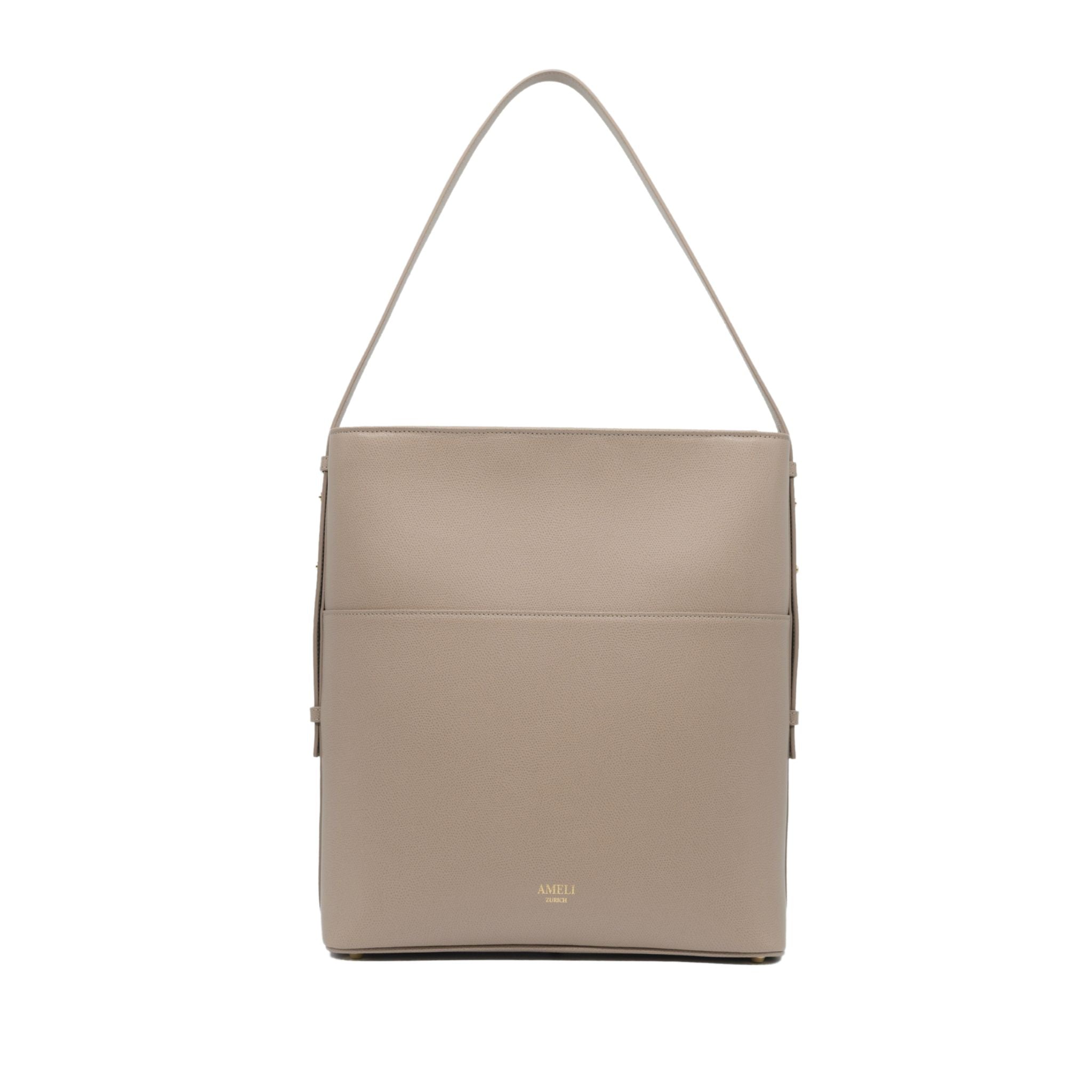 AMELI Zurich | LETTEN | Cappuccino | Pebbled Leather | Front