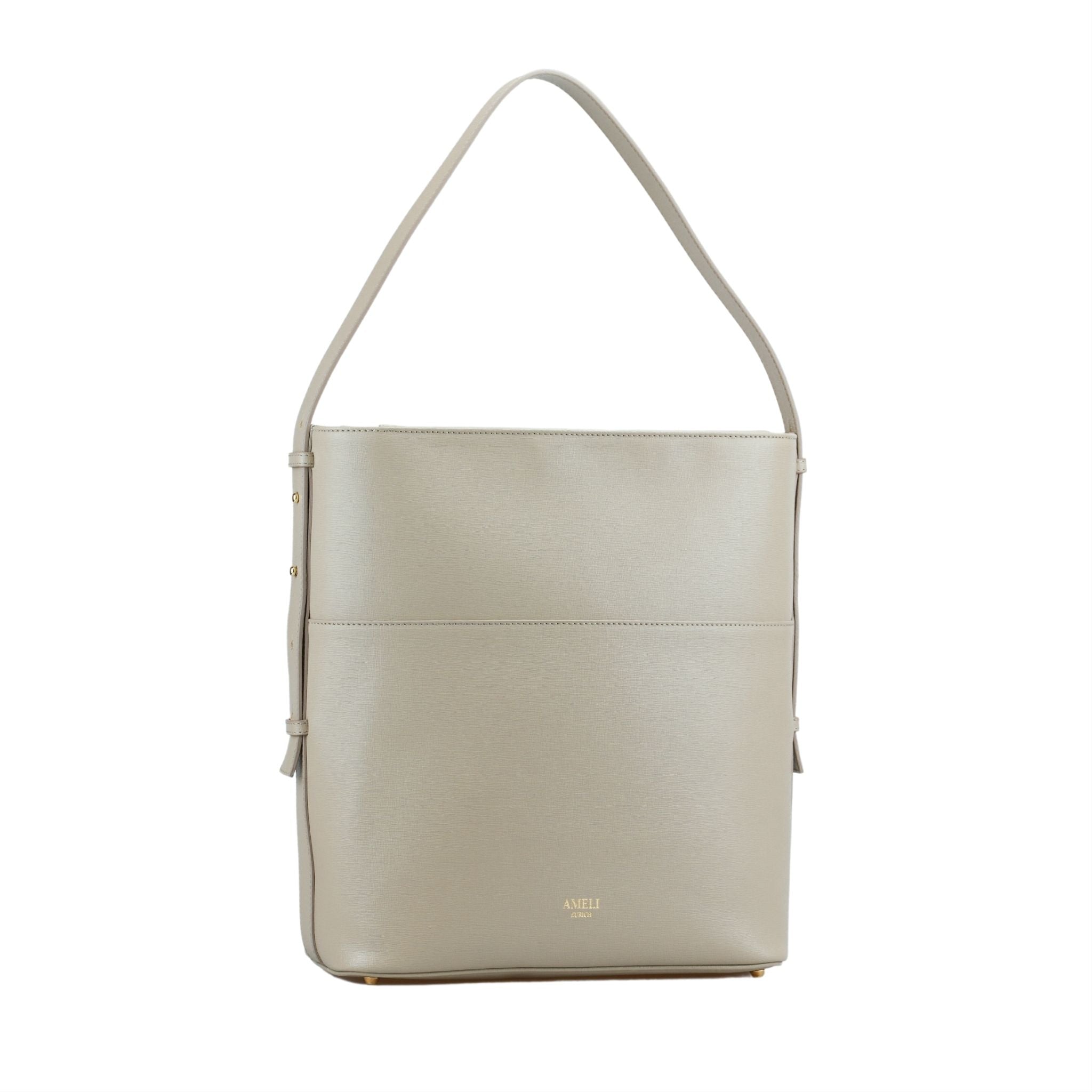 AMELI Zurich | LETTEN | Taupe | Saffiano Leather | Front