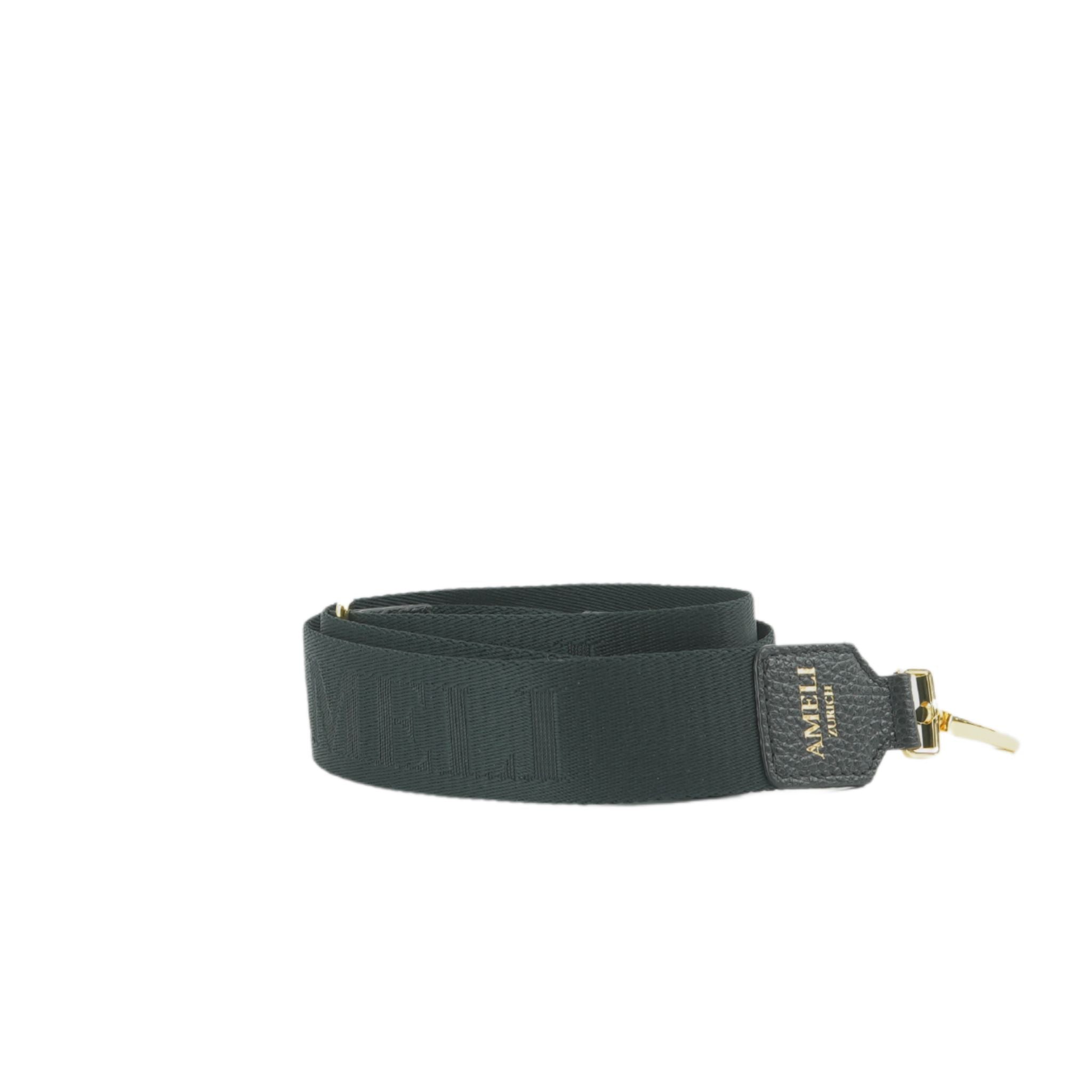 AMELI Zurich | Adjustable Strap | Black | Soft Grain Leather