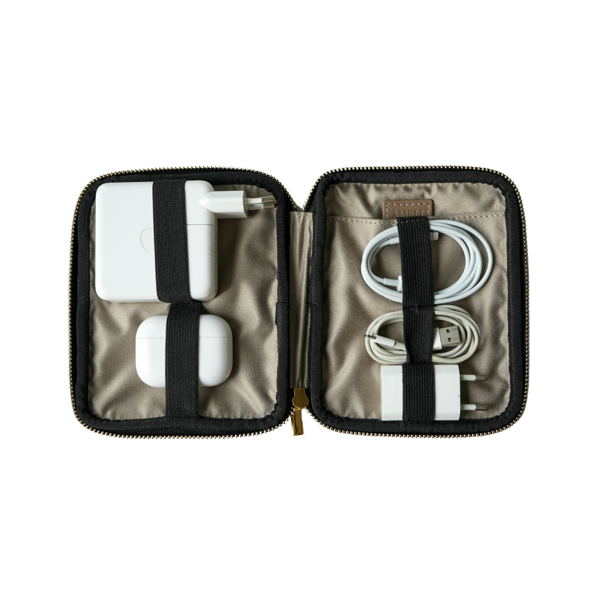 AMELI Zurich | TECHNOPARK | Dark Green | Small | Golden Hardware | Inside
