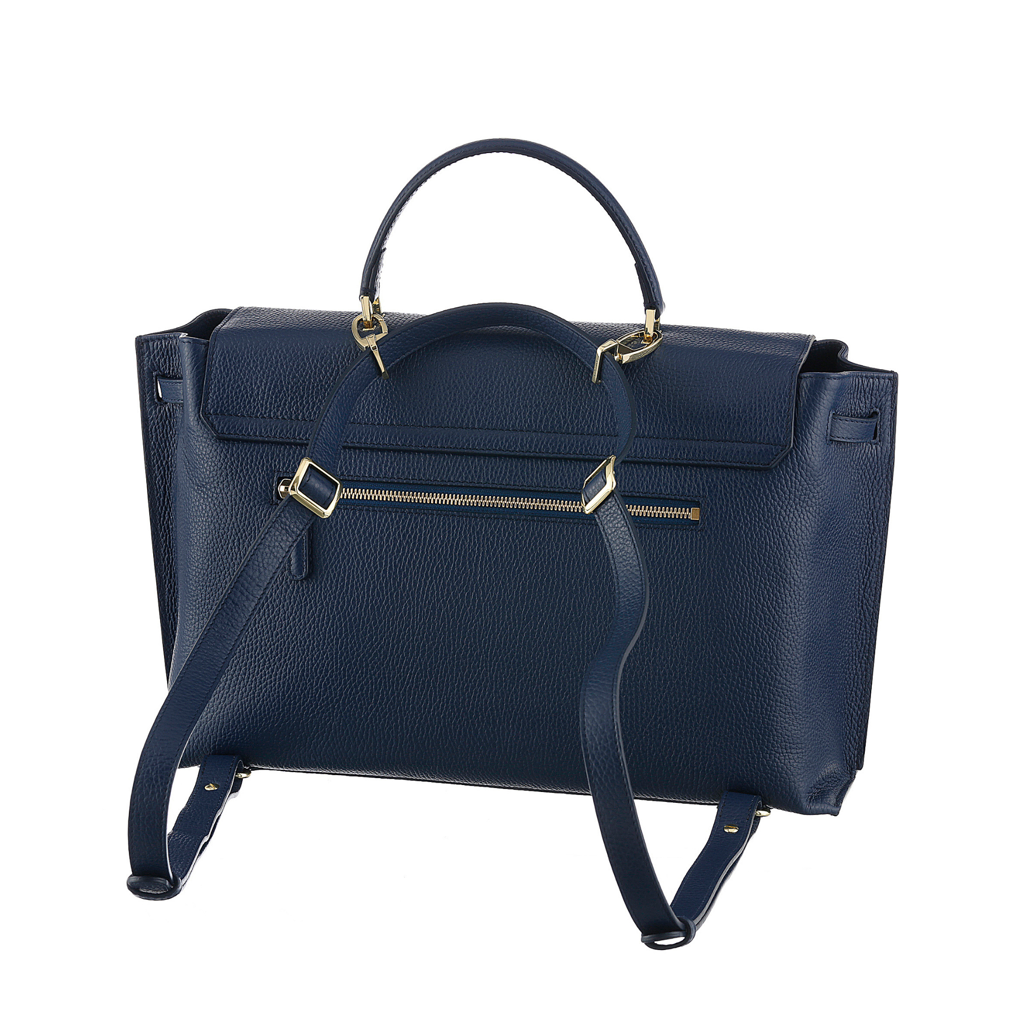 AMELI Zurich | VIADUKT WORK 24 | Jeans Blue | Soft Grain Leather | Back
