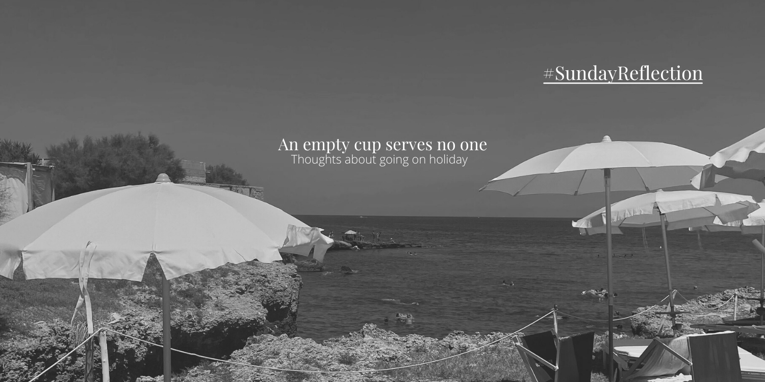 #SundayReflection - An empty cup won't serve anyone