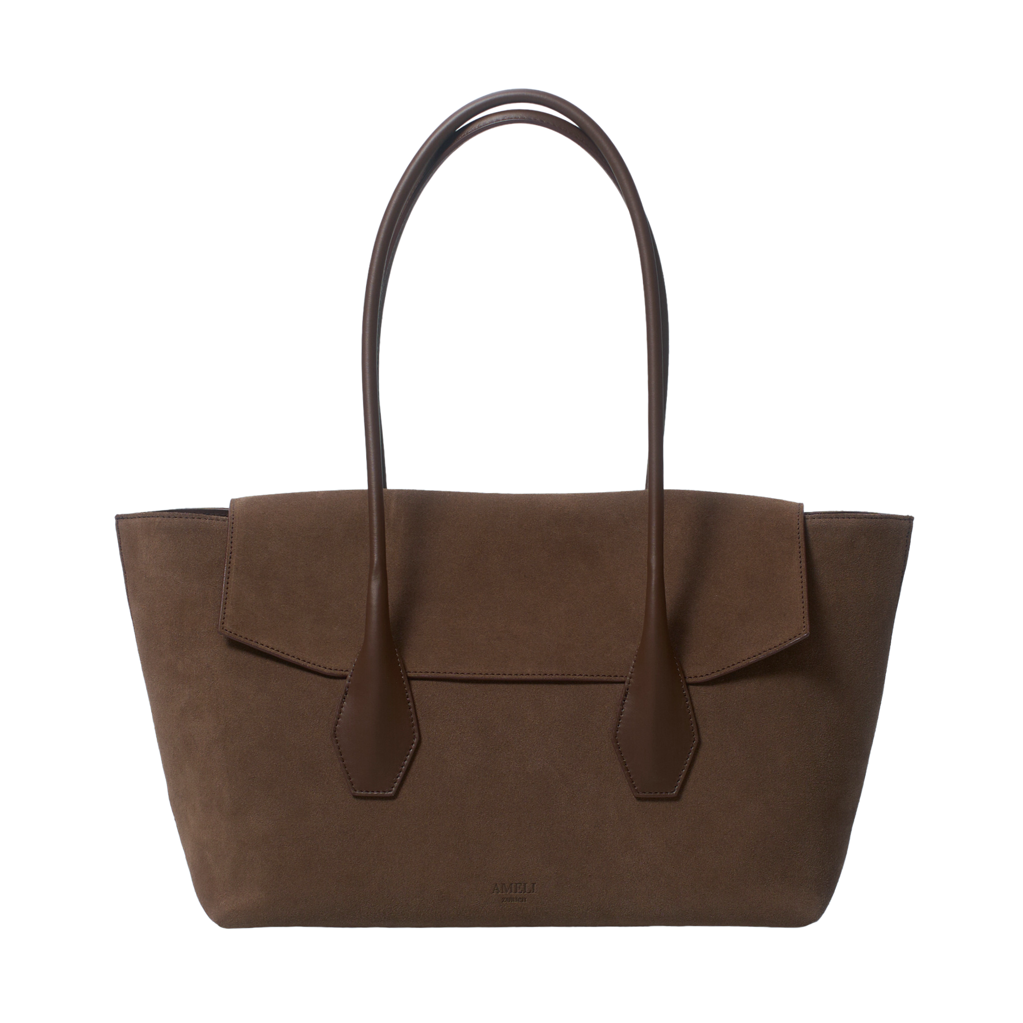 AMELI Zurich | IDA | Dark Brown | Small Grain Leather | Front