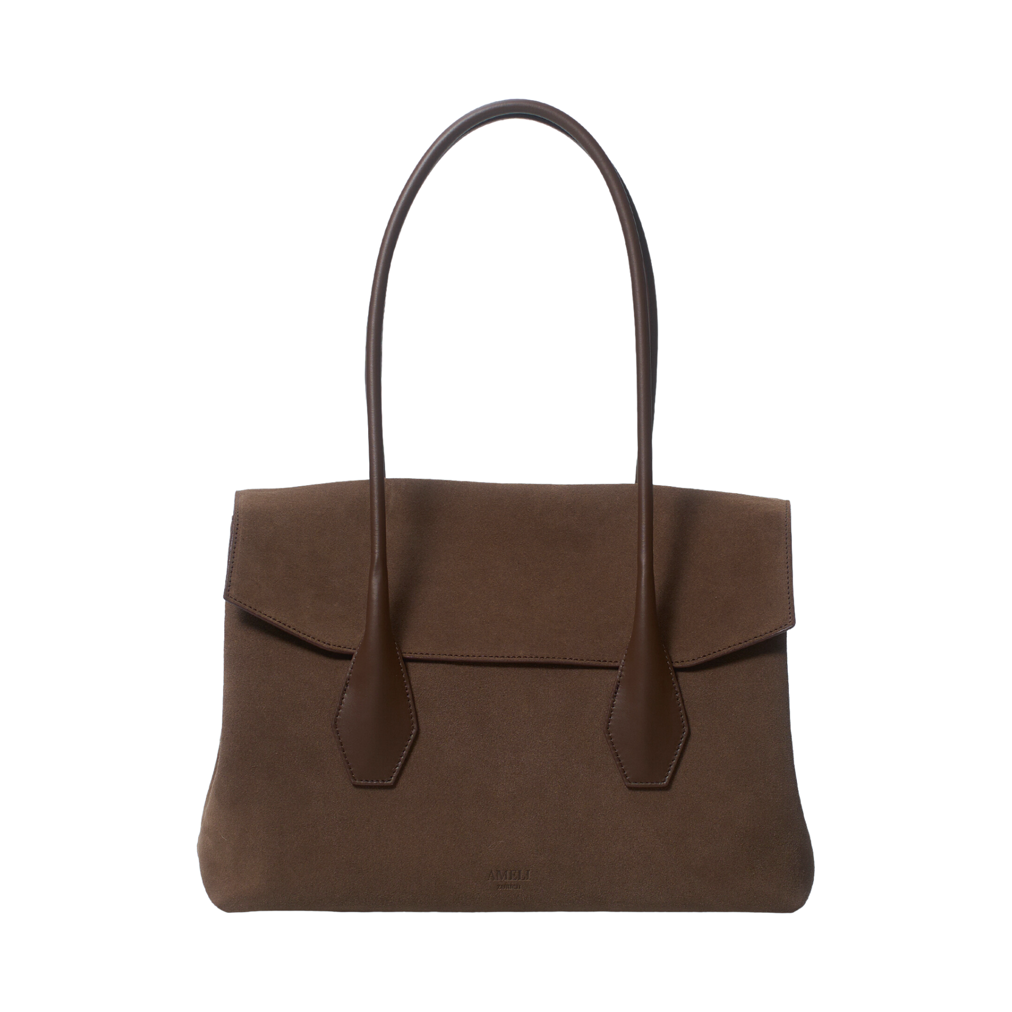 AMELI Zurich | IDA | Dark Brown | Small Grain Leather | Front3