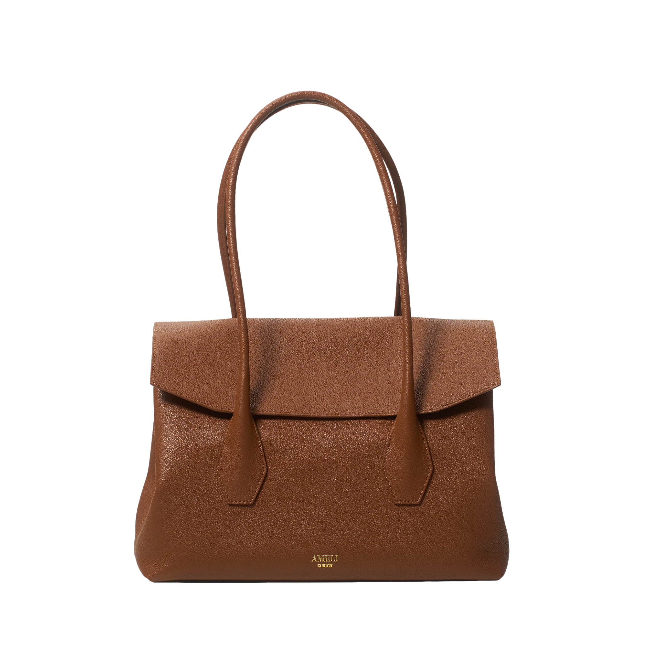 AMELI Zurich | IDA | Cognac | Small Grain Leather | Front2