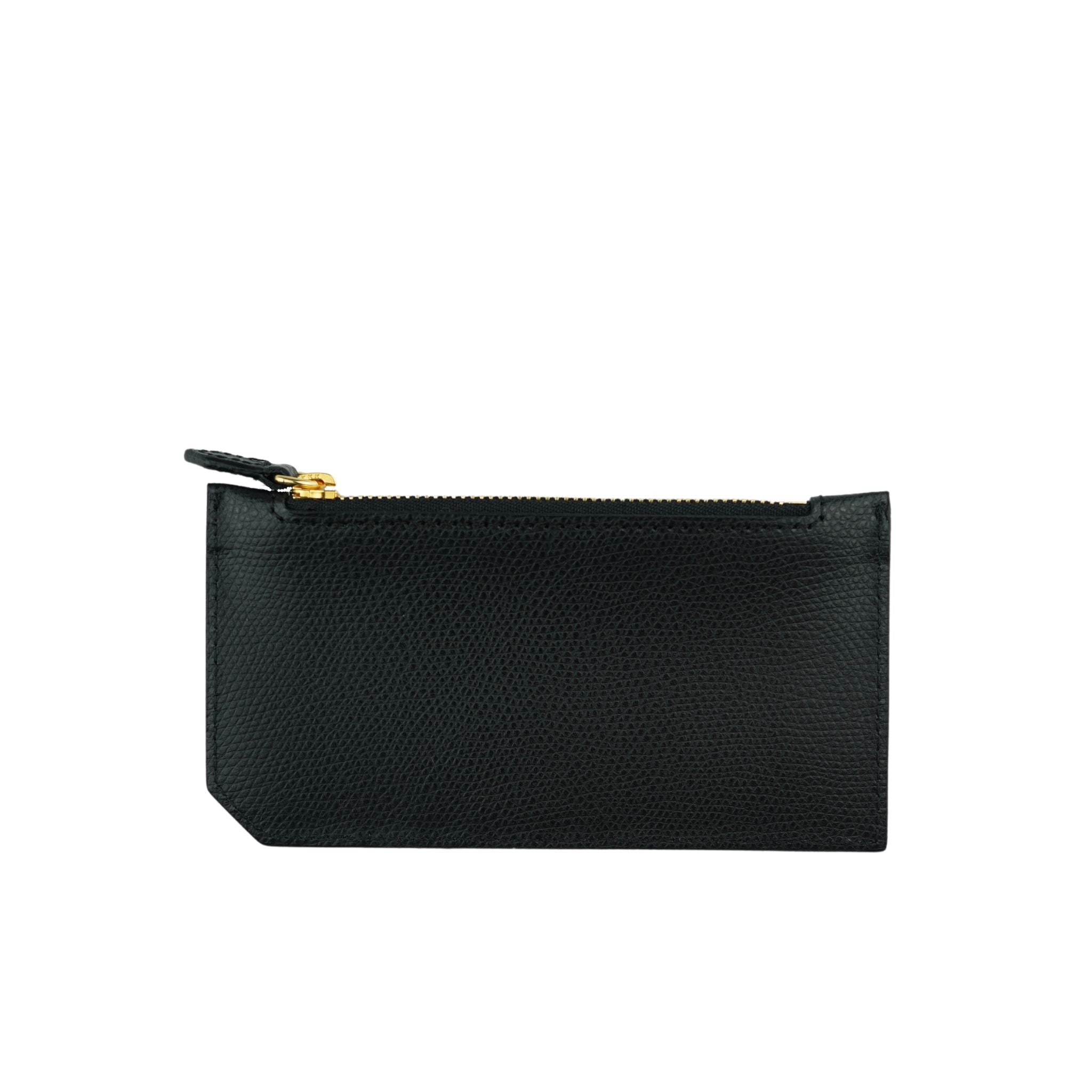 AMELI Zurich | Cardholder | Black | Pebbled Leather | Back