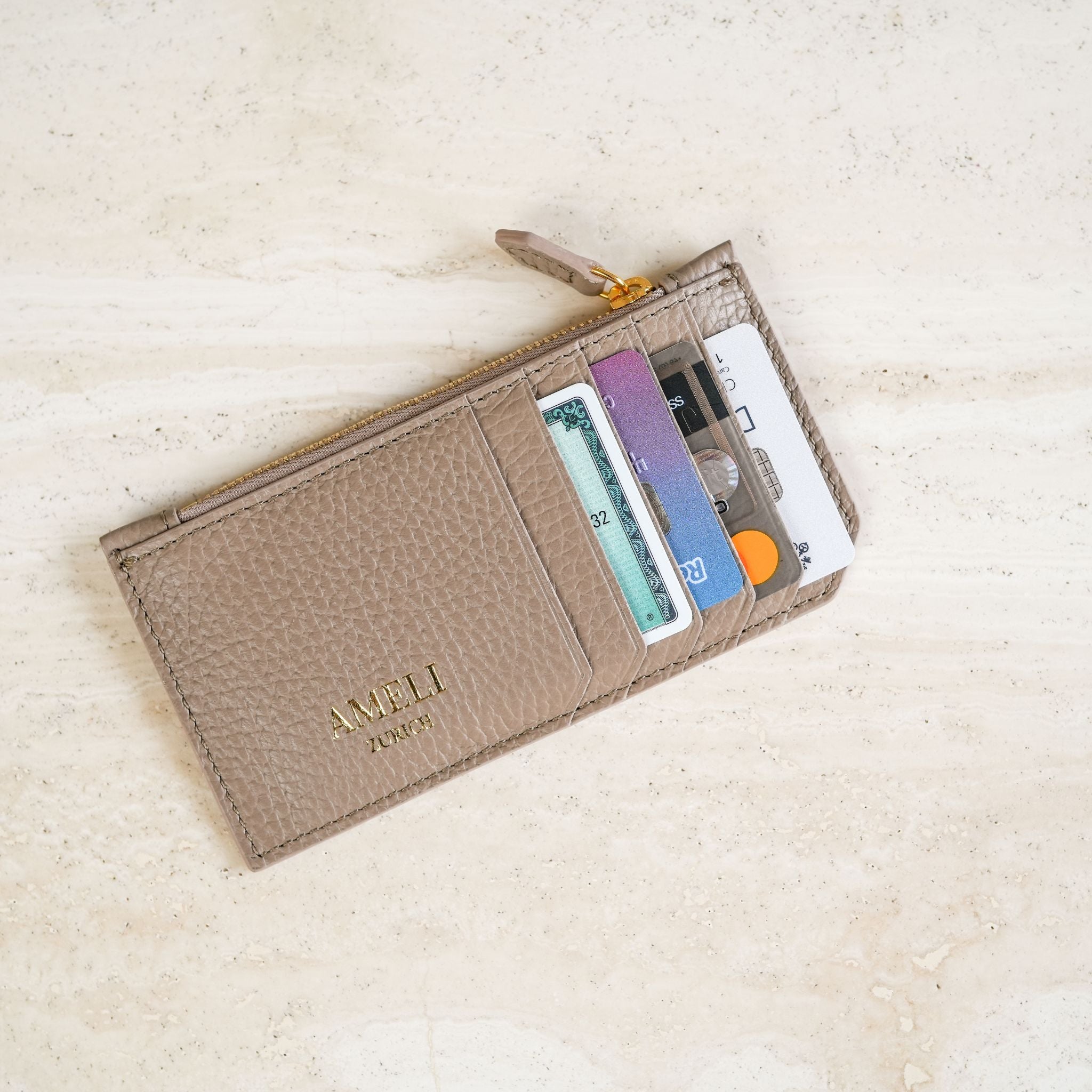 AMELI Zurich | Cardholder | Greige | Front