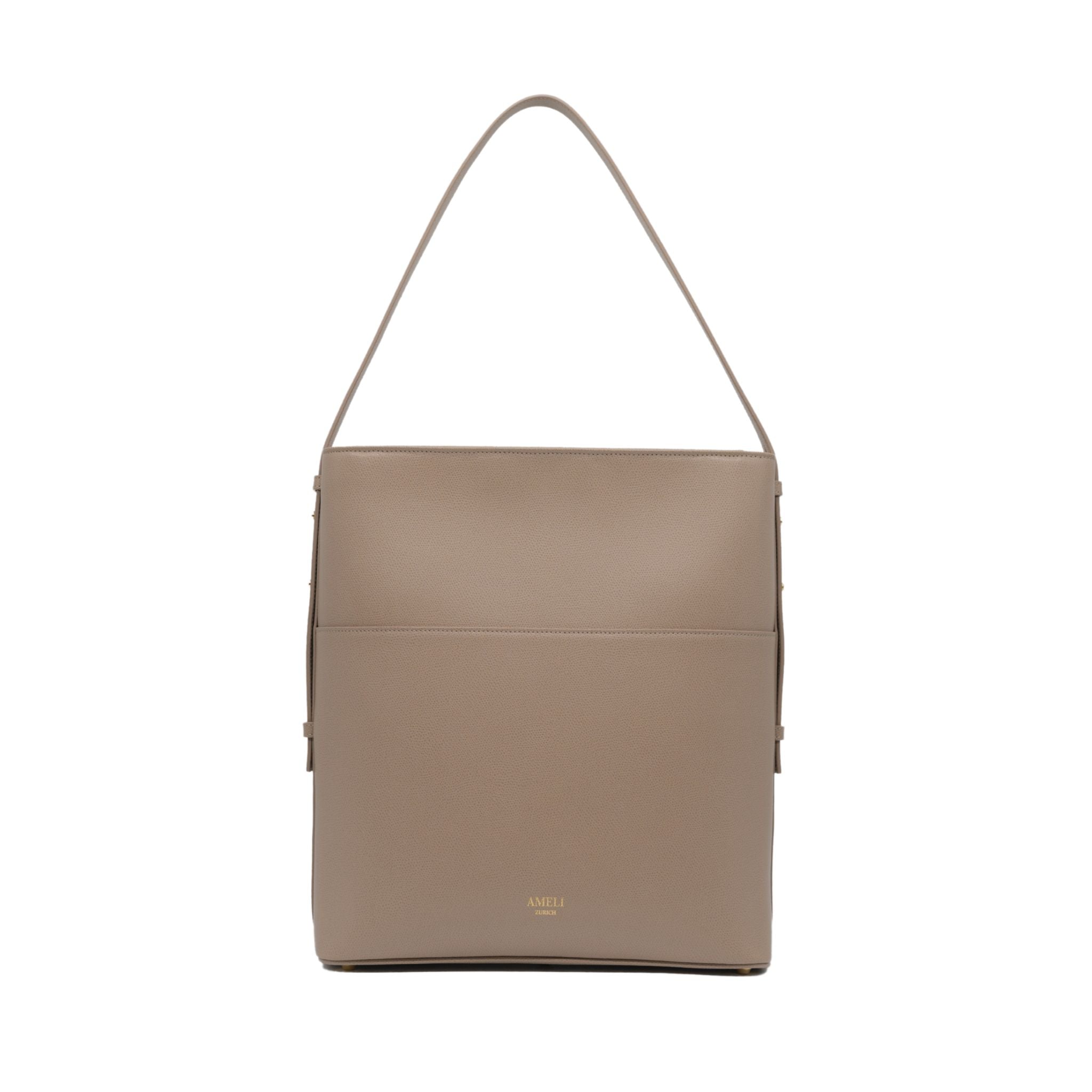 AMELI Zurich | LETTEN | Cappuccino | Pebbled Leather | Front