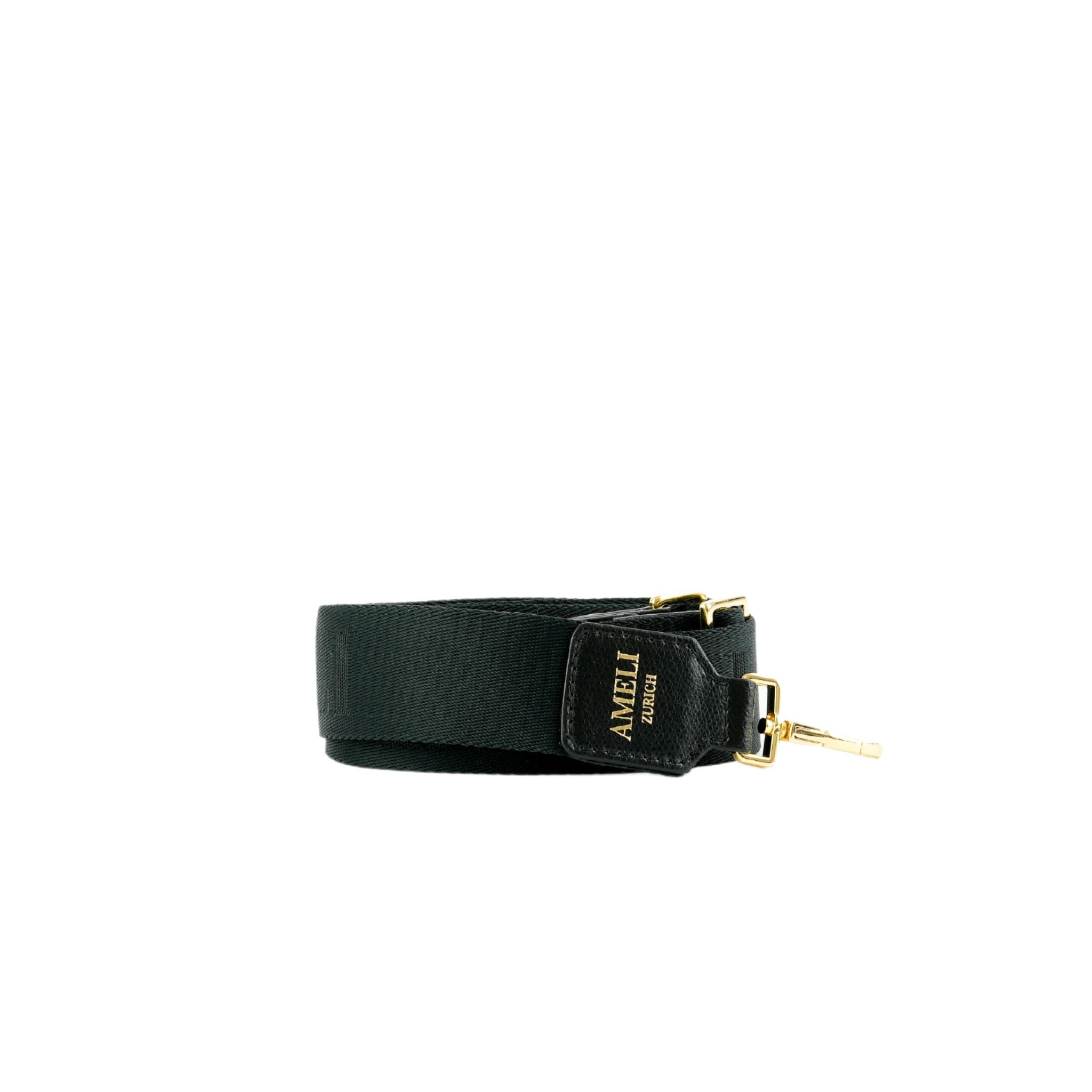 AMELI Zurich | Adjustable Strap | Black | Pebbled Leather