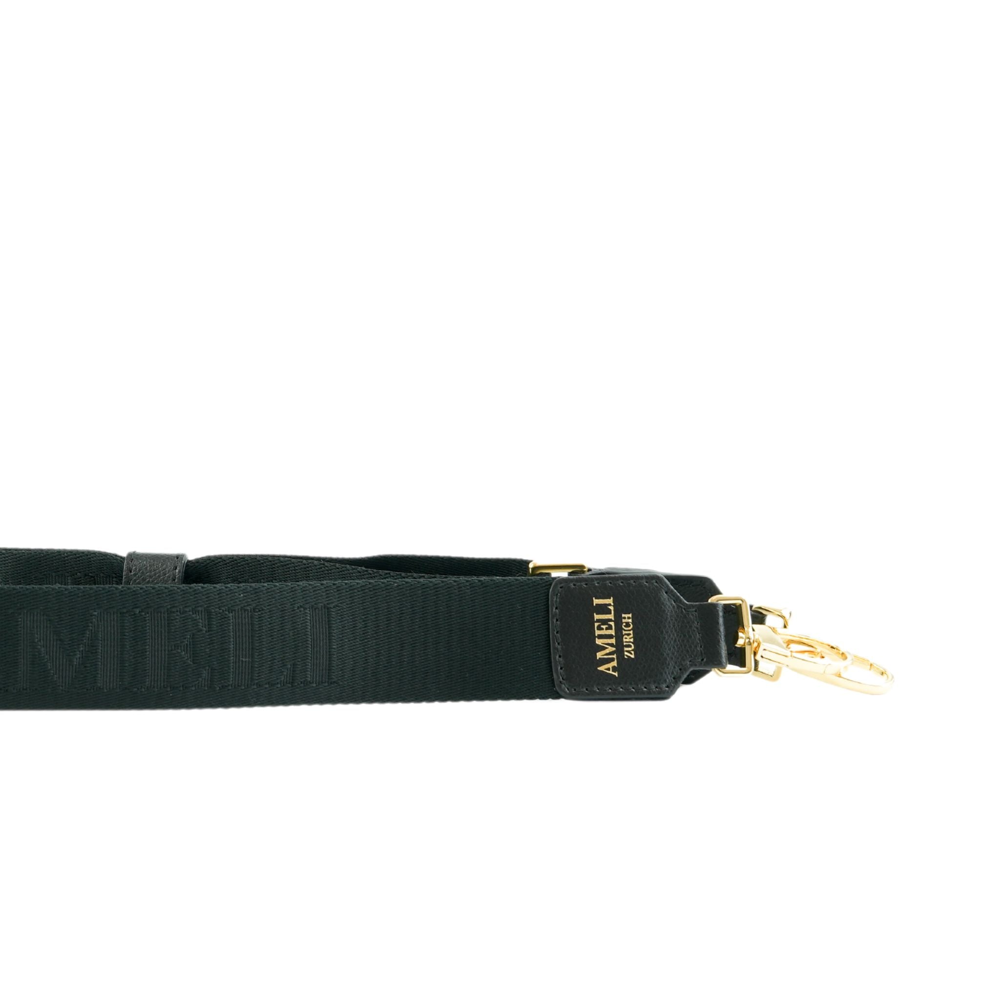 AMELI Zurich | Adjustable Strap | Black | Pebbled Leather