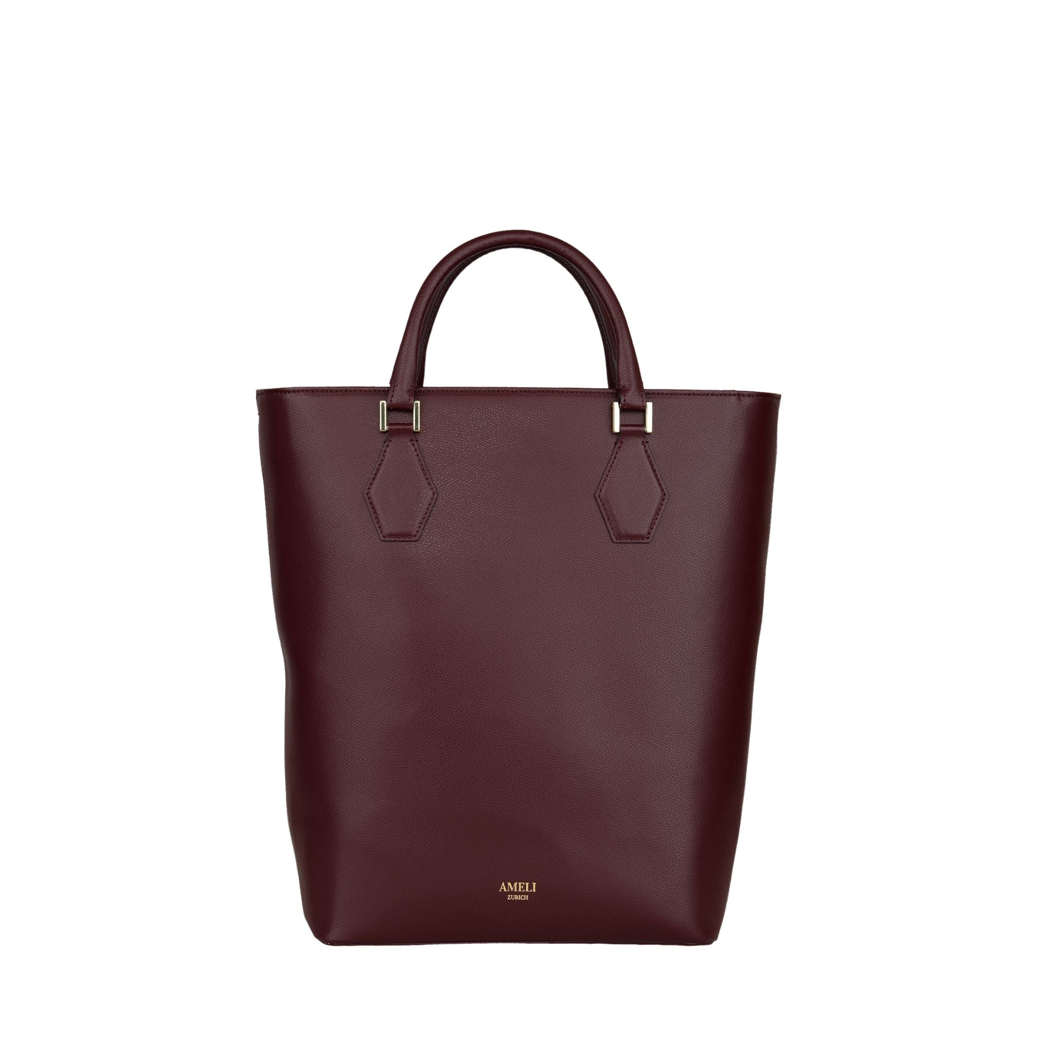 AMELI Zurich | ODEON | Merlot Red | Pebbled Leather | Front