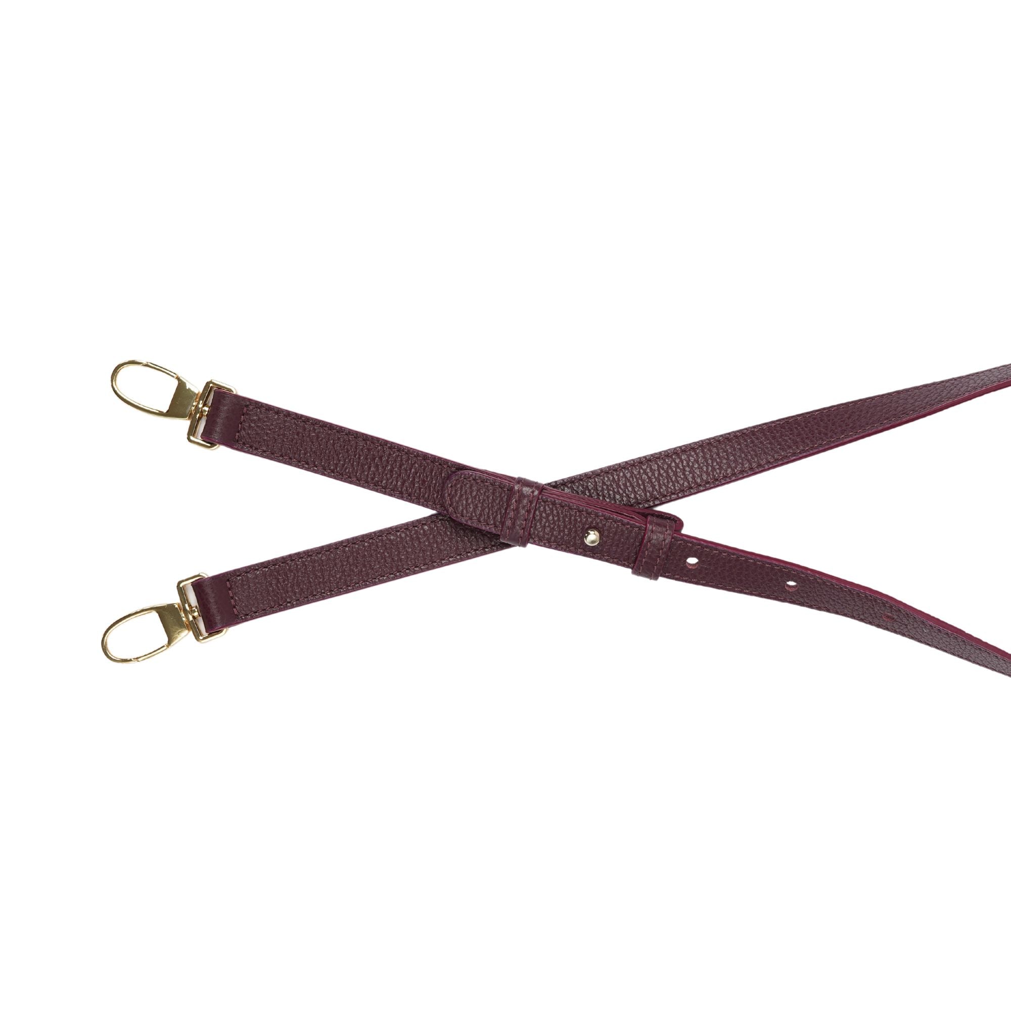 AMELI Zurich | LEATHER STRAP | Maroon Red | Soft Grain Leather | Front
