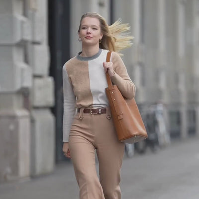 AMELI Zurich | LETTEN | Cognac | Pebbled Leather | Video