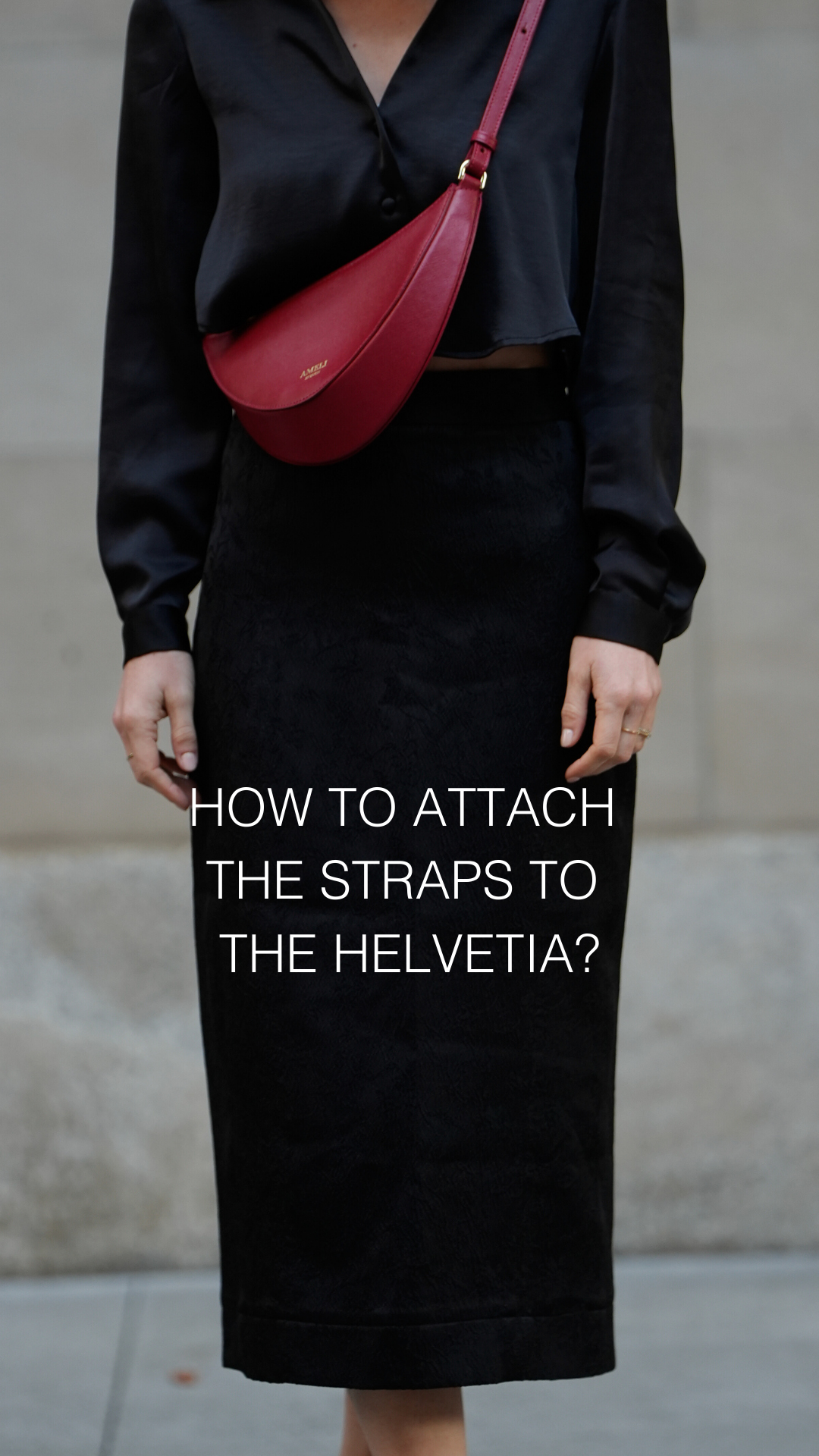 How to attach the straps to your HELVETIA bag